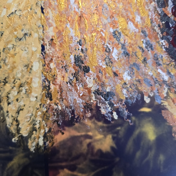 HANDCRAFTED Santa Clause Painting HANDMADE Holiday Art HANDPAINTED Wall Decor - Picture 8 of 17